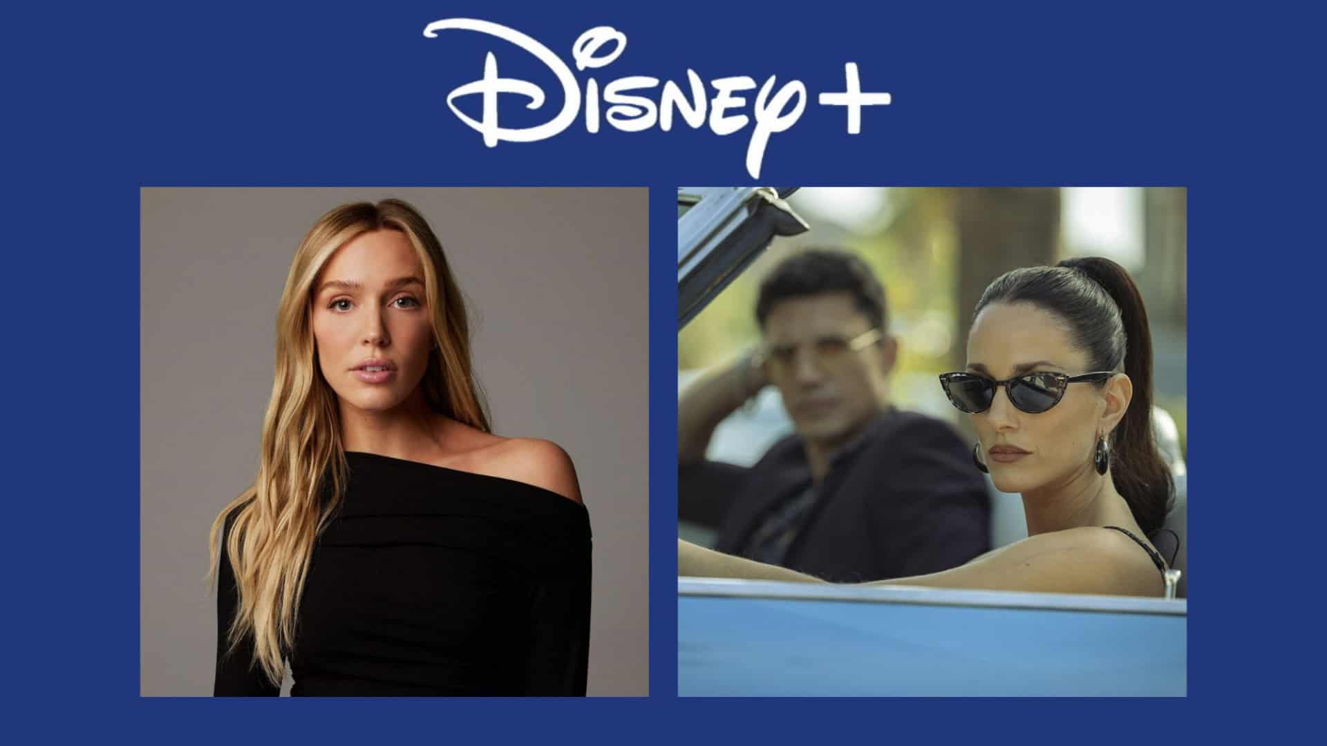 Montagem com pôsteres de documentário sobre Alex Cooper e da série Ladrões A Tiara de Santa Águeda, dois lançamentos da semana na Disney+ entre 9 e 15 de junho