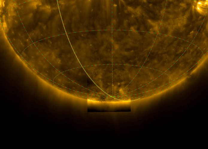 Imagem dando destaque a um dos polos do Sol