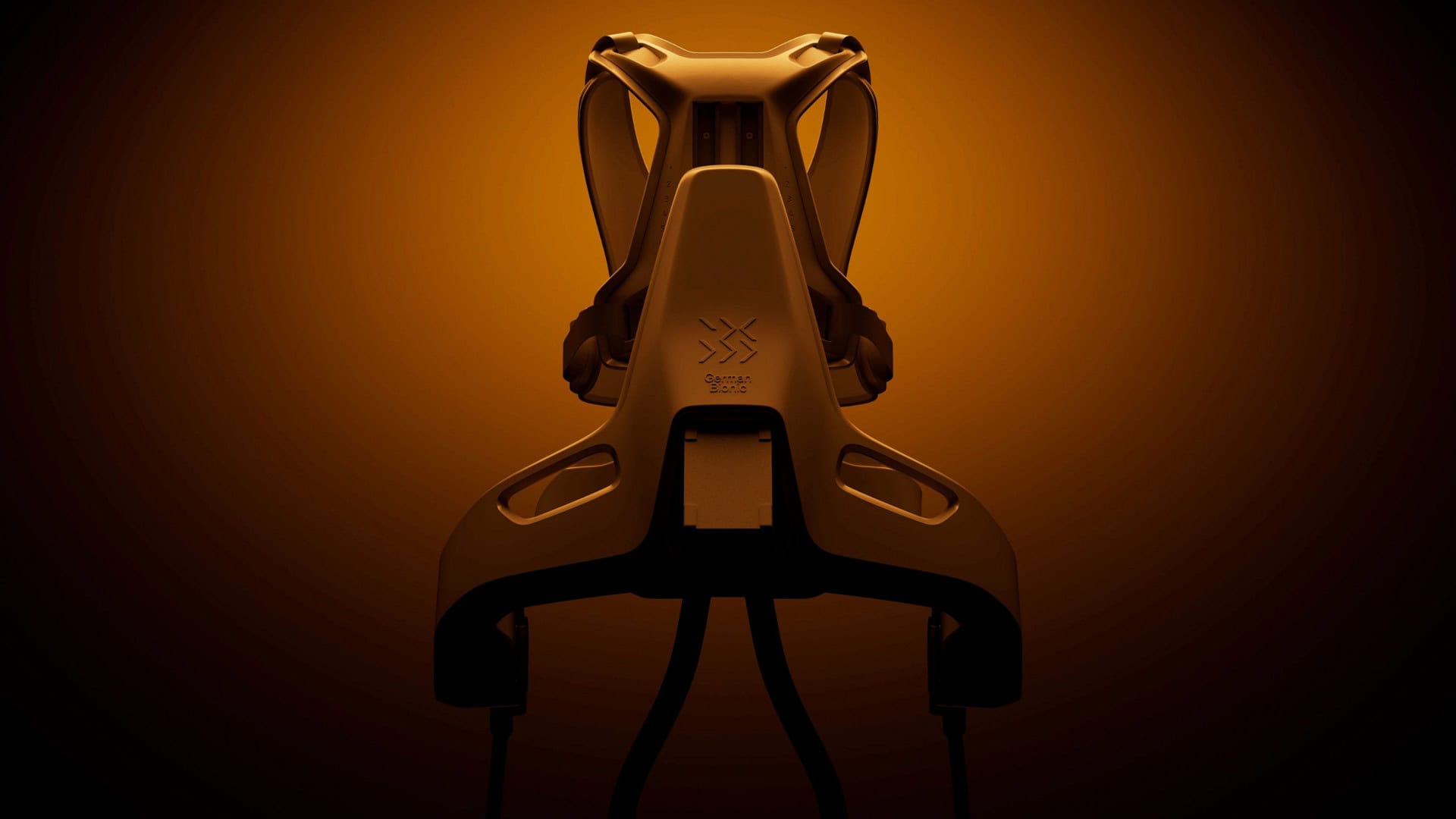 Montagem com exoesqueleto Exia, da German Bionic, feito para humanos
