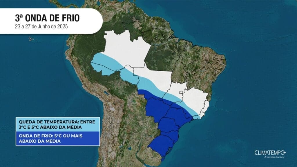 Frente fria climatempo