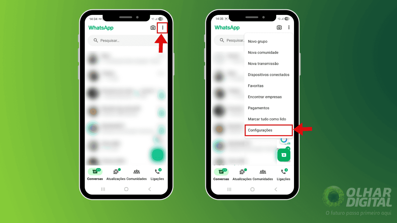 Como mudar cor e papel de parede dos chats do WhatsApp - Olhar Digital