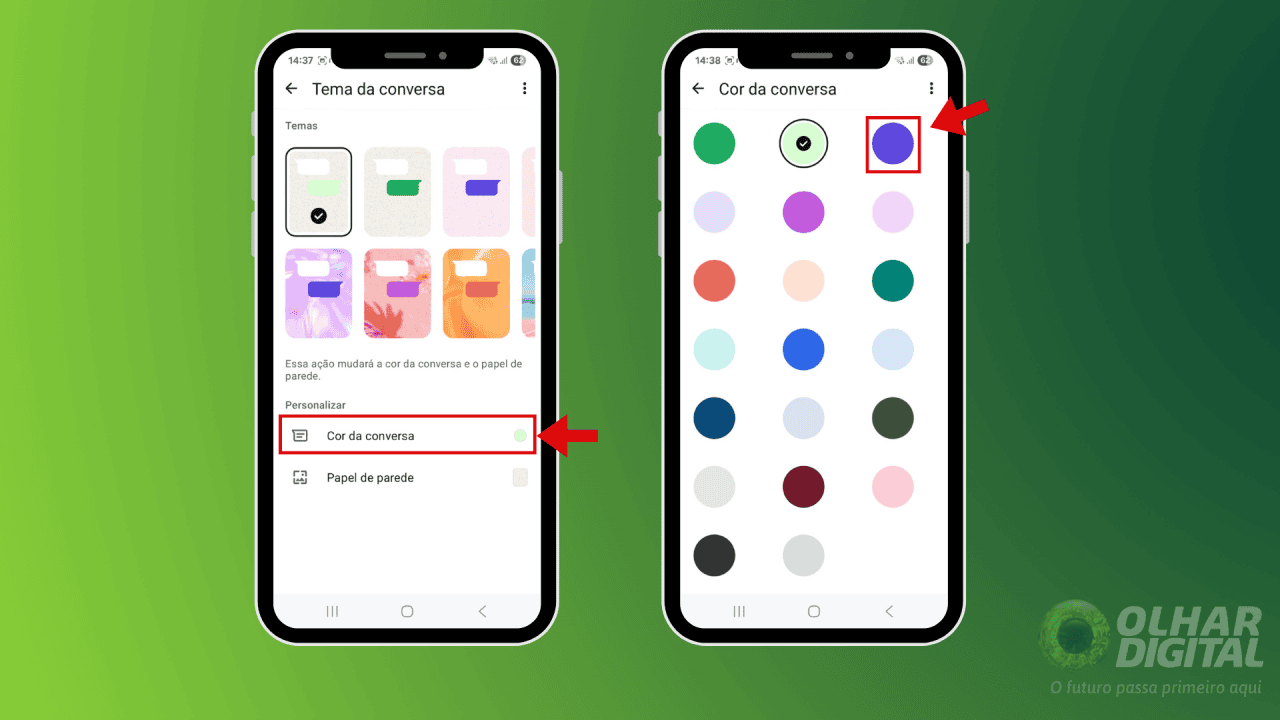 Como mudar cor e papel de parede dos chats do WhatsApp - Olhar Digital