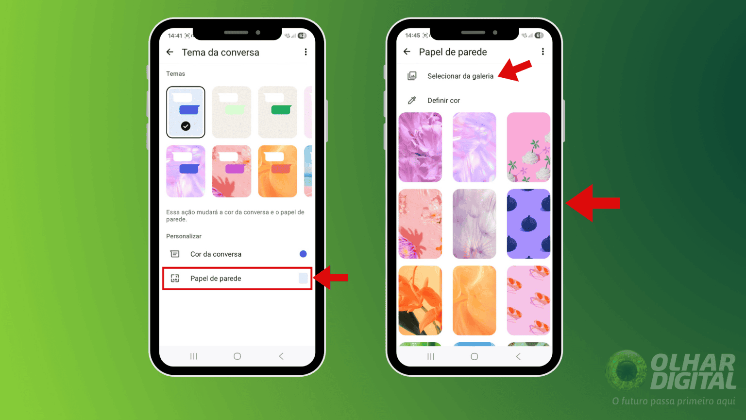 Como mudar cor e papel de parede dos chats do WhatsApp - Olhar Digital