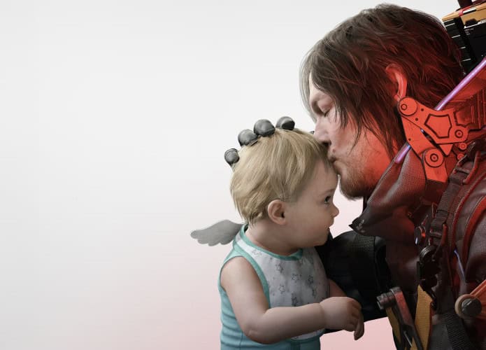 homem beijando um bebe na testa