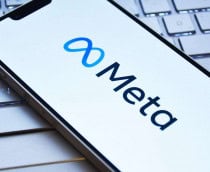 Logo da Meta em um smartphone
