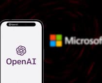 Logos de OpenAI e Microsoft
