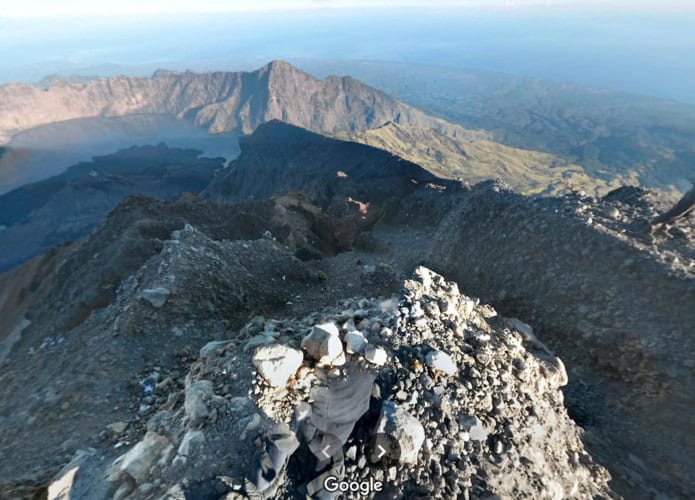 Monte Rinjani, na Indonésia