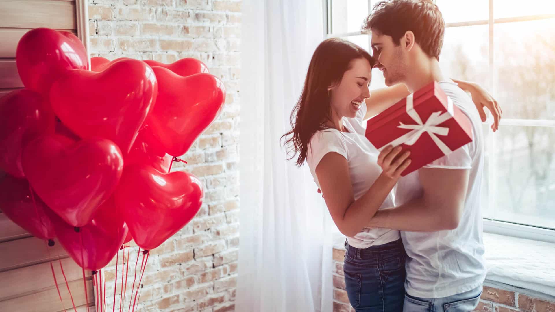 Namorados se abraçam em clima de romance