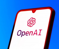 Logo da OpenAI em um smartphone