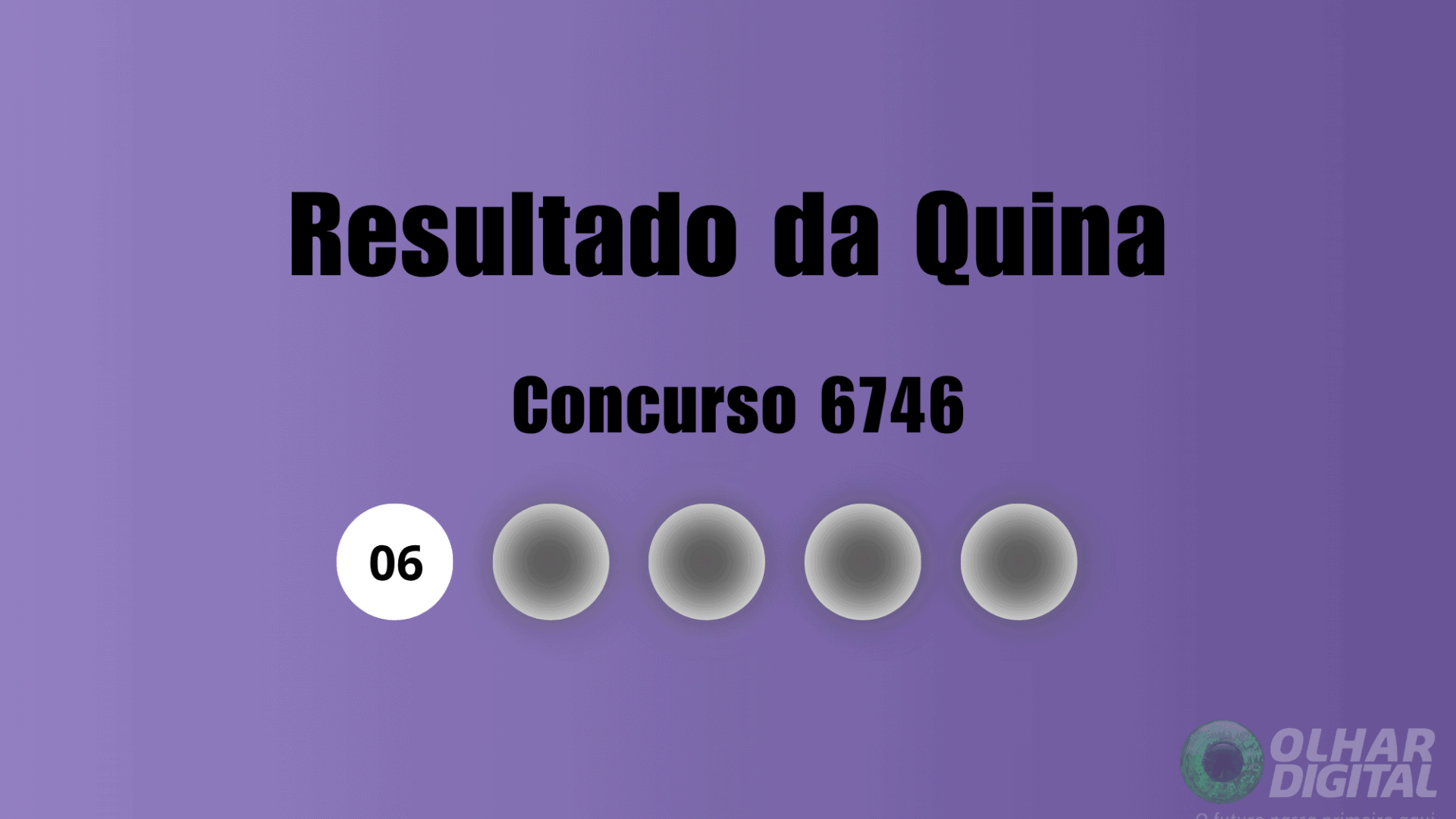 Resultado Quina concurso 6746