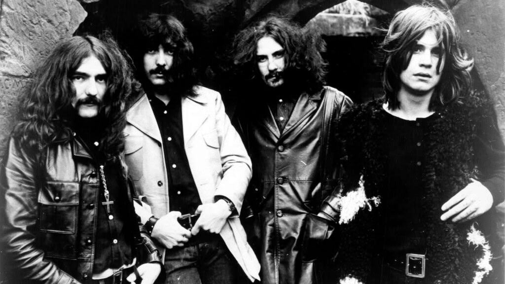 Foto antiga da banda Black Sabbath