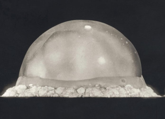 Explosão nuclear do Teste Trinity