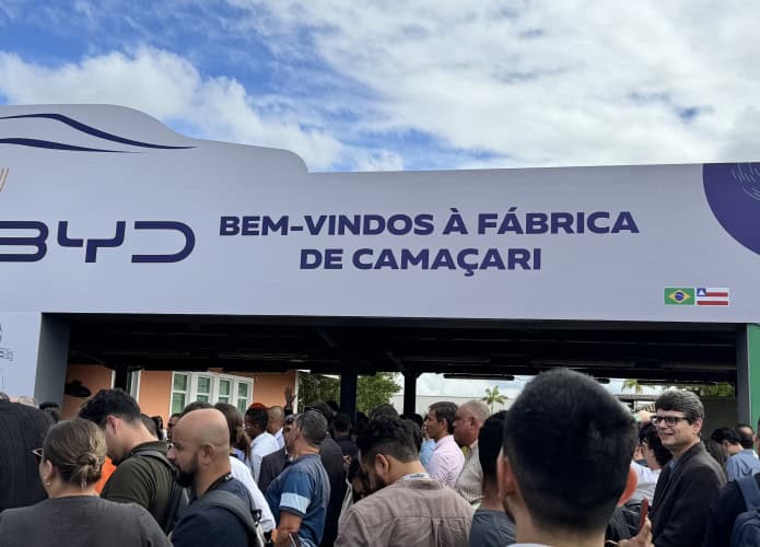 Nova fábrica da BYD em Camaçari, na Bahia