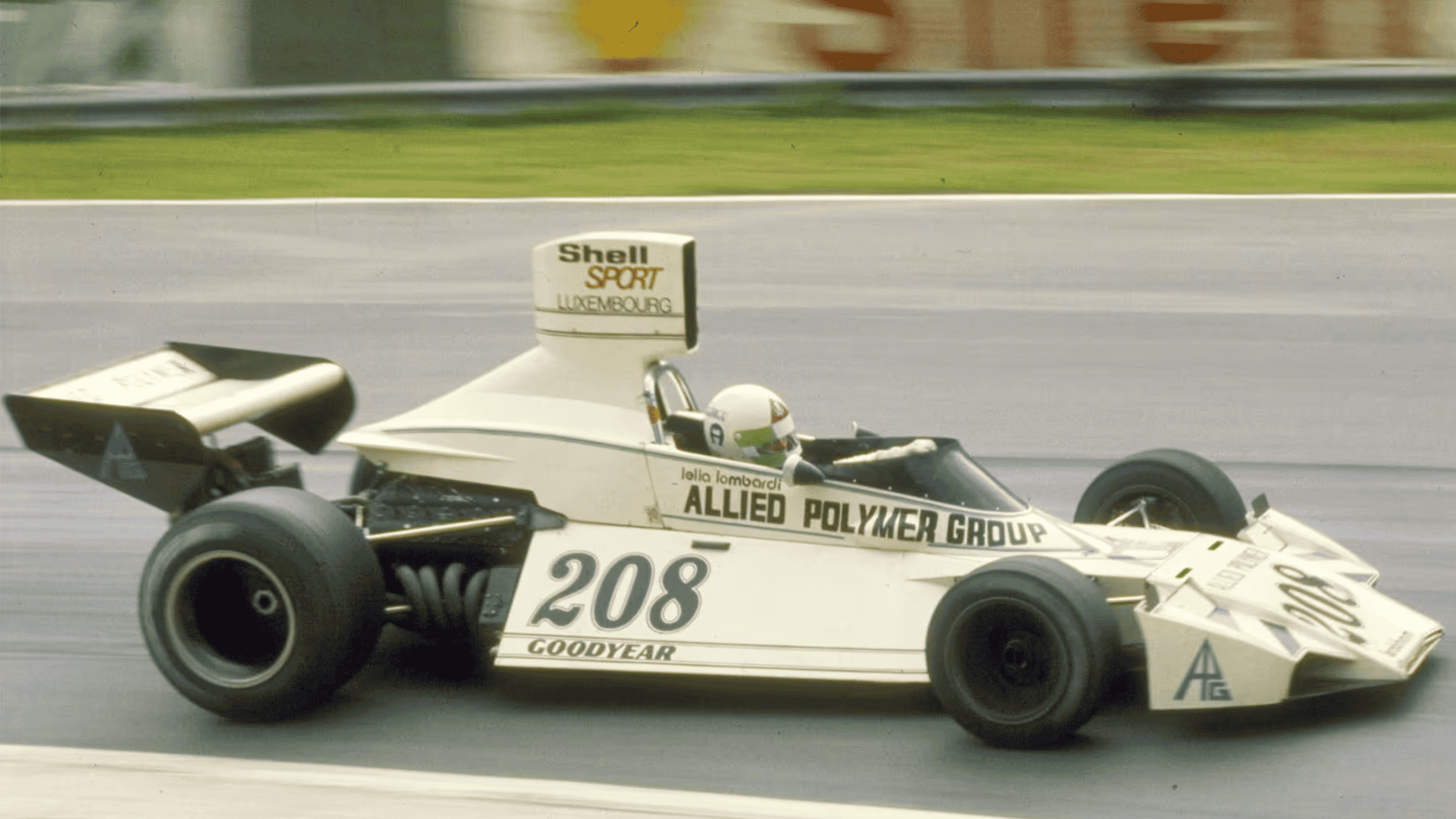 Lella Lombardi em sua estreia no GP F1