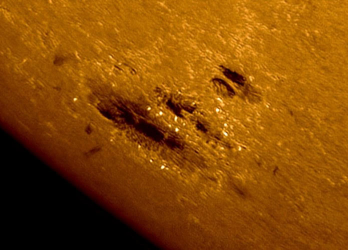 Mancha solar foto Philipe Tosi
