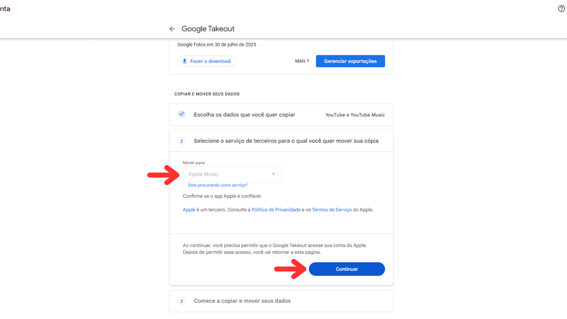 Como transferir playlist do YouTube Music para Apple Music. Imagem: Reprodução/Olhar Digital