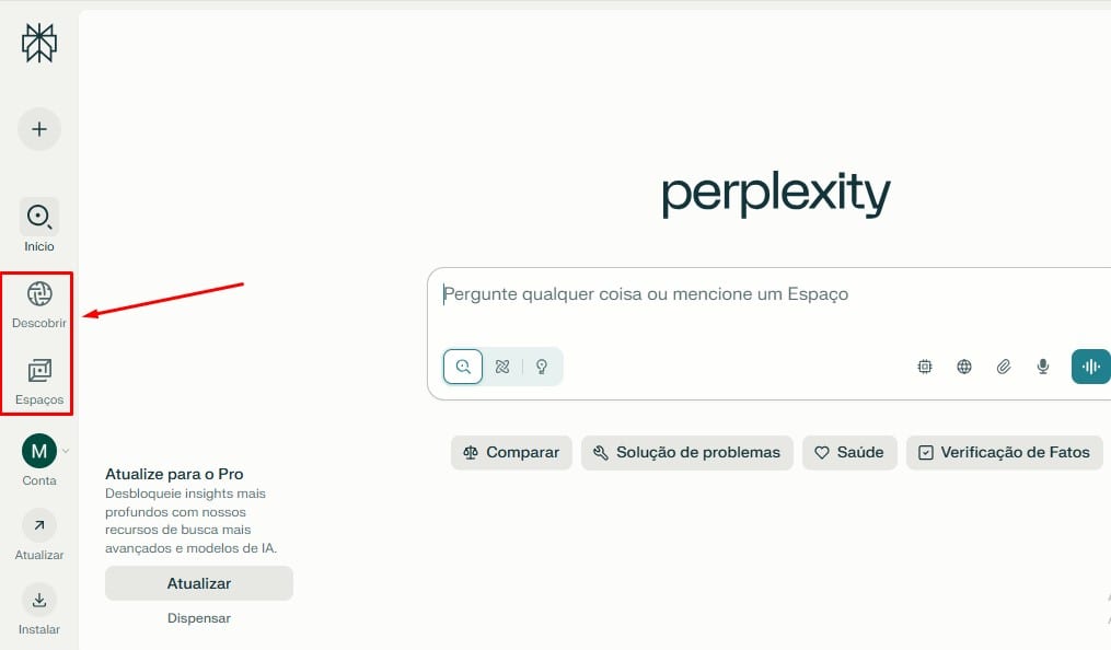 Guias Descobrir e Espaço