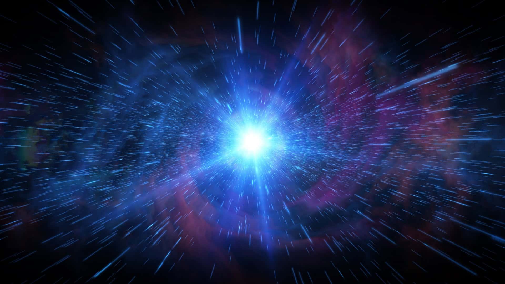 Recriação artística do que teria sido o Big Bang