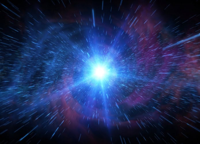 Recriação artística do que teria sido o Big Bang