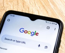 Pesquisa do Google em um smartphone