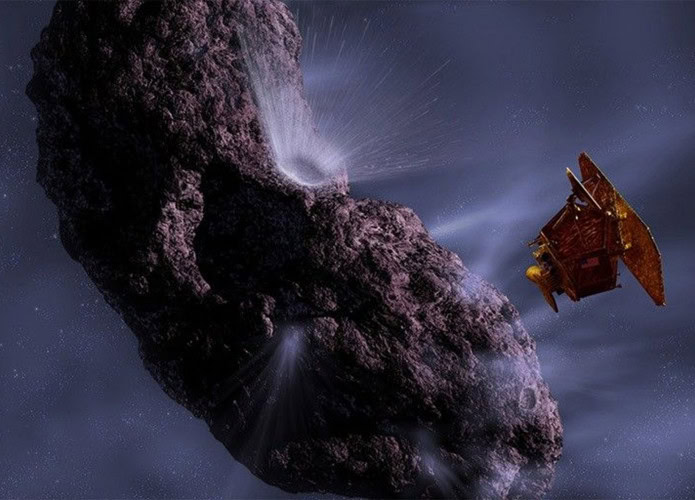missão deep impact da nasa, que se chocou contra um comenta