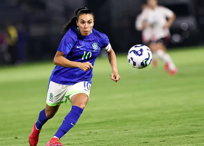marta, jogadora da seleção brasileira feminina