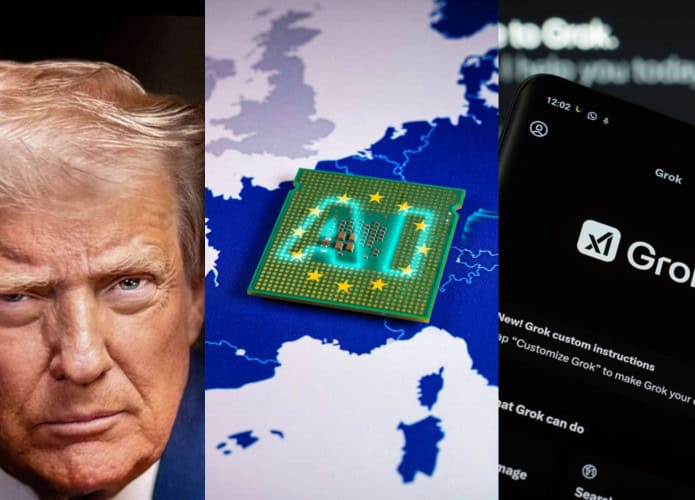 trump inteligência artificial na união europeia e grok