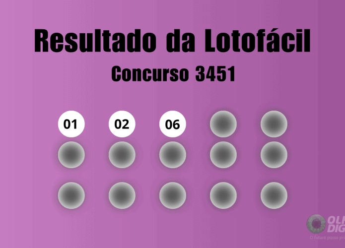 Resultado Lotofácil 3451