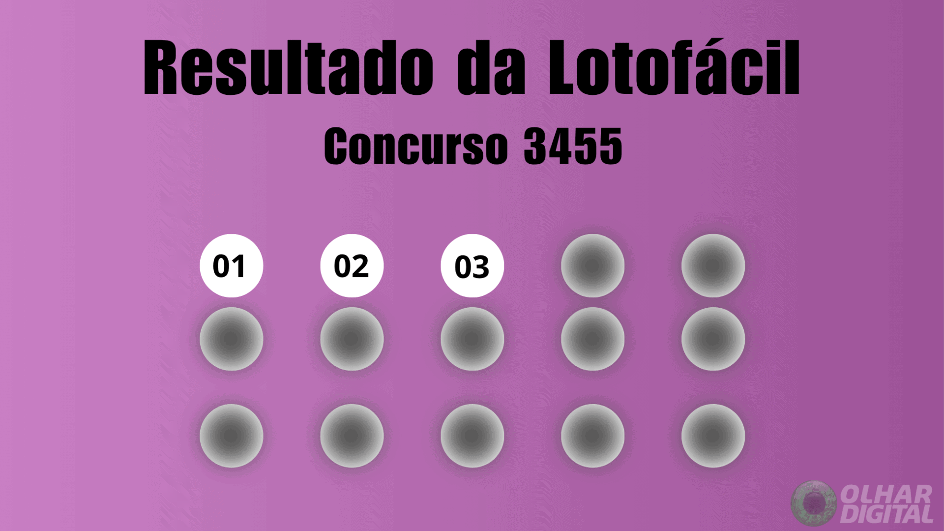 Lotofácil concurso 3455