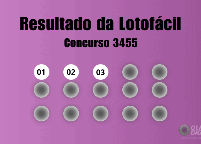 Lotofácil concurso 3455