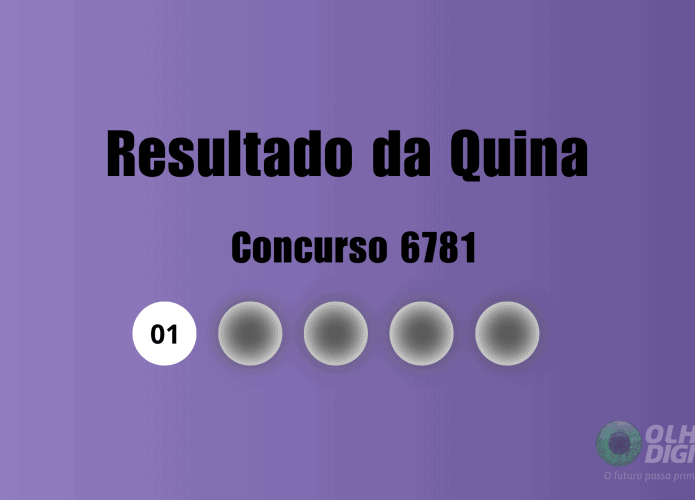 Resultado da Quina sorteio 6781