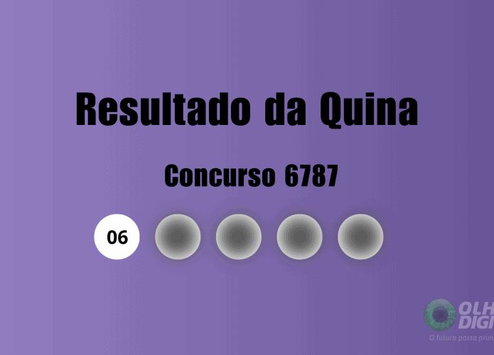 Resultado da Quina concurso 6787