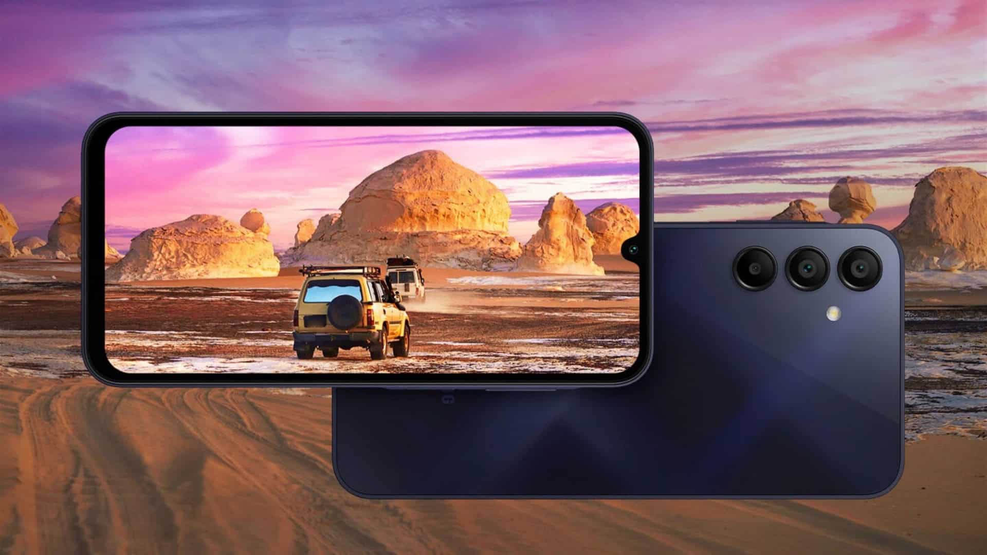 Celular Samsung Galaxy A15 oferece um conjunto de três câmeras traseiras, além de uma frontal