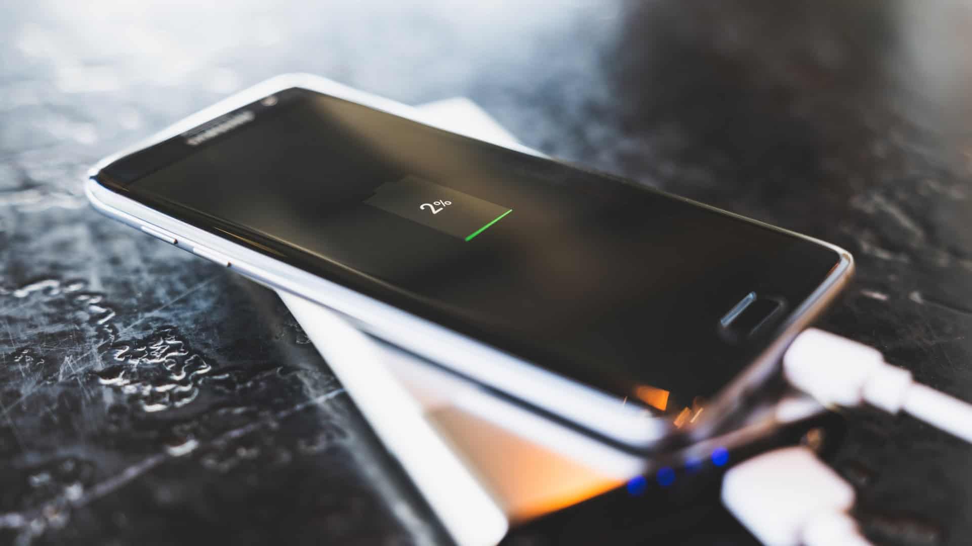 Samsung com a bateria baixa