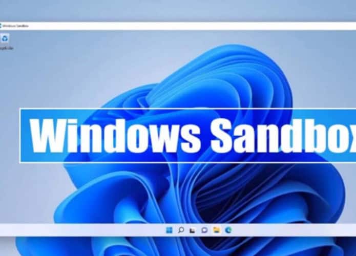 tela do computador com windows sandbox