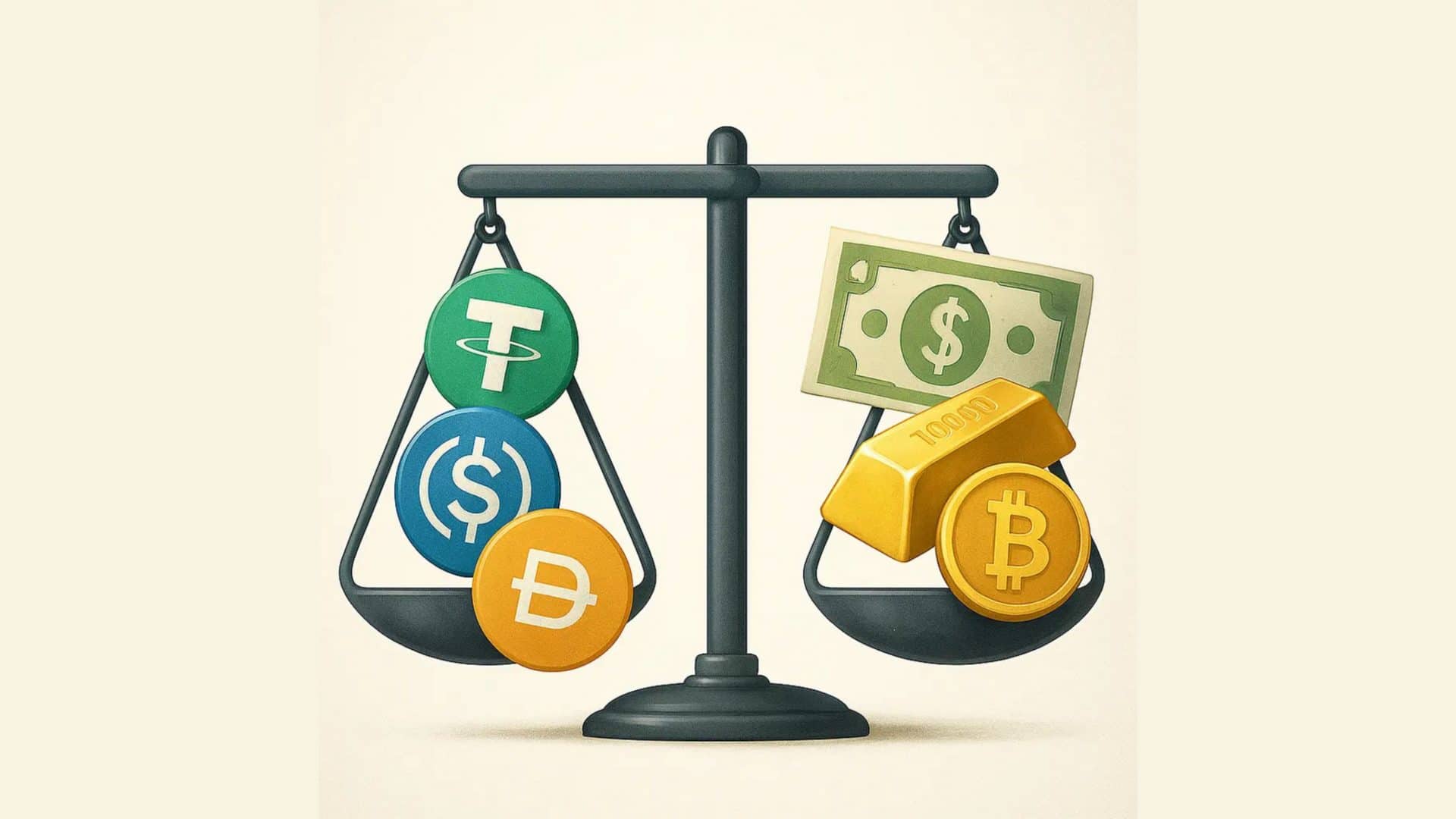 Ilustração de Stablecoins