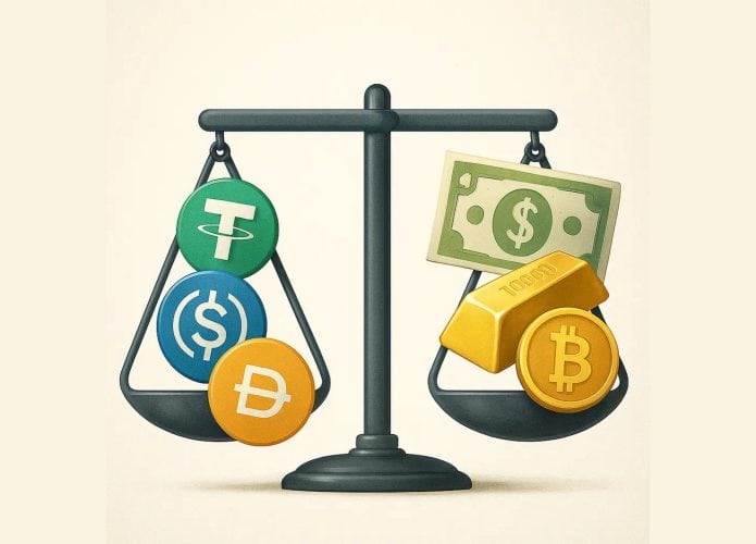 Ilustração de Stablecoins