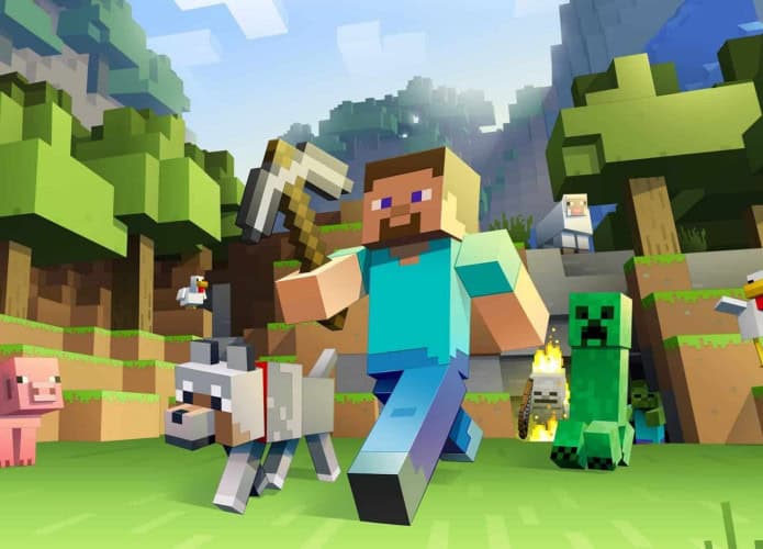 Cena do jogo Minecraft