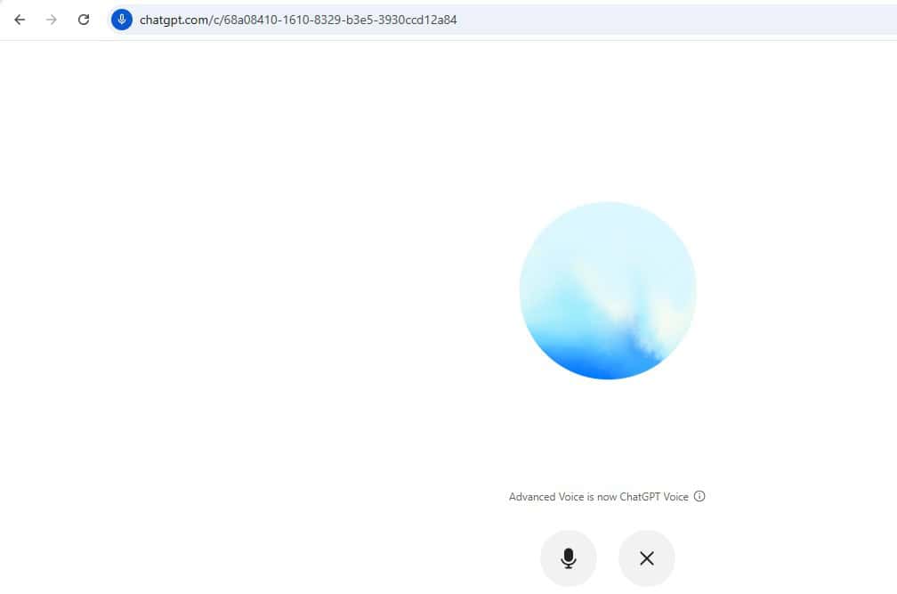 Recurso de voz no ChatGPT