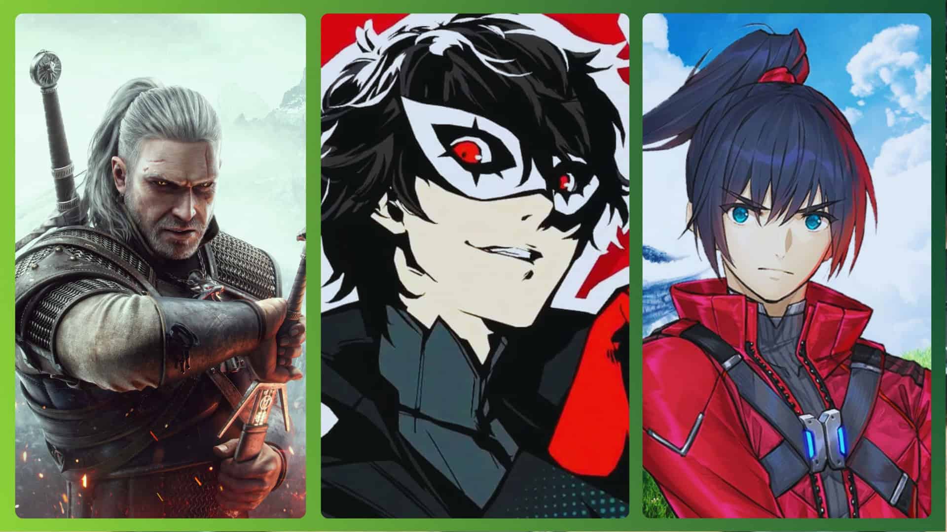 The Witcher 3, Persona 5 Royal e Xenoblade Chronicles 2