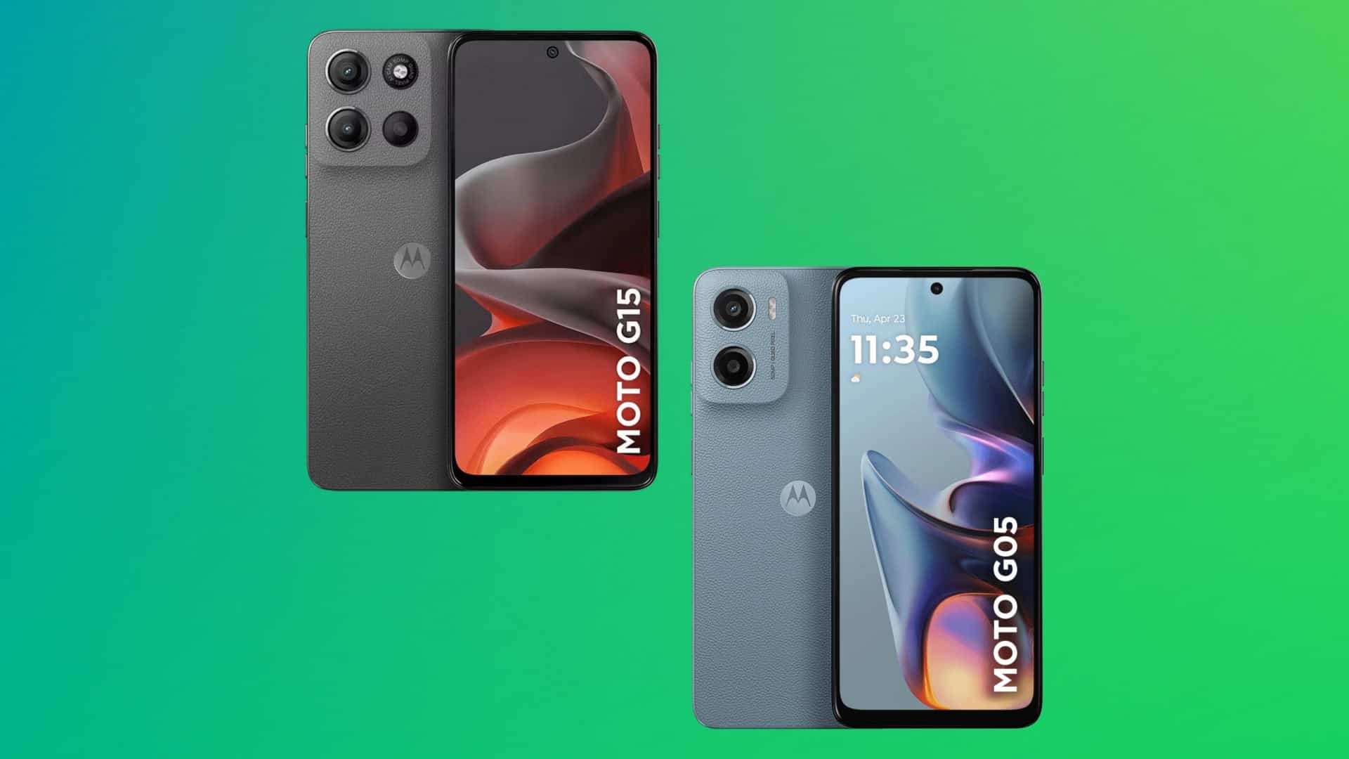 Montagem com modelos de smartphone da Motorola