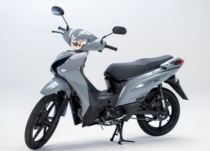 foto de divulgação da moto Shineray Jet 50S com fundo branco
