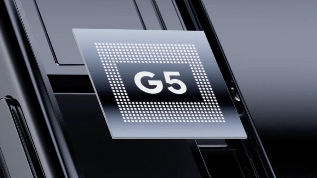 Ilustração do Tensor G5, novo processador do Google