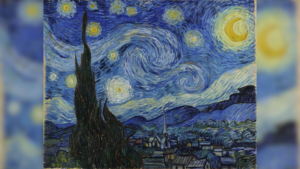 Pintura de Van Gogh chamada Noite Estrelada