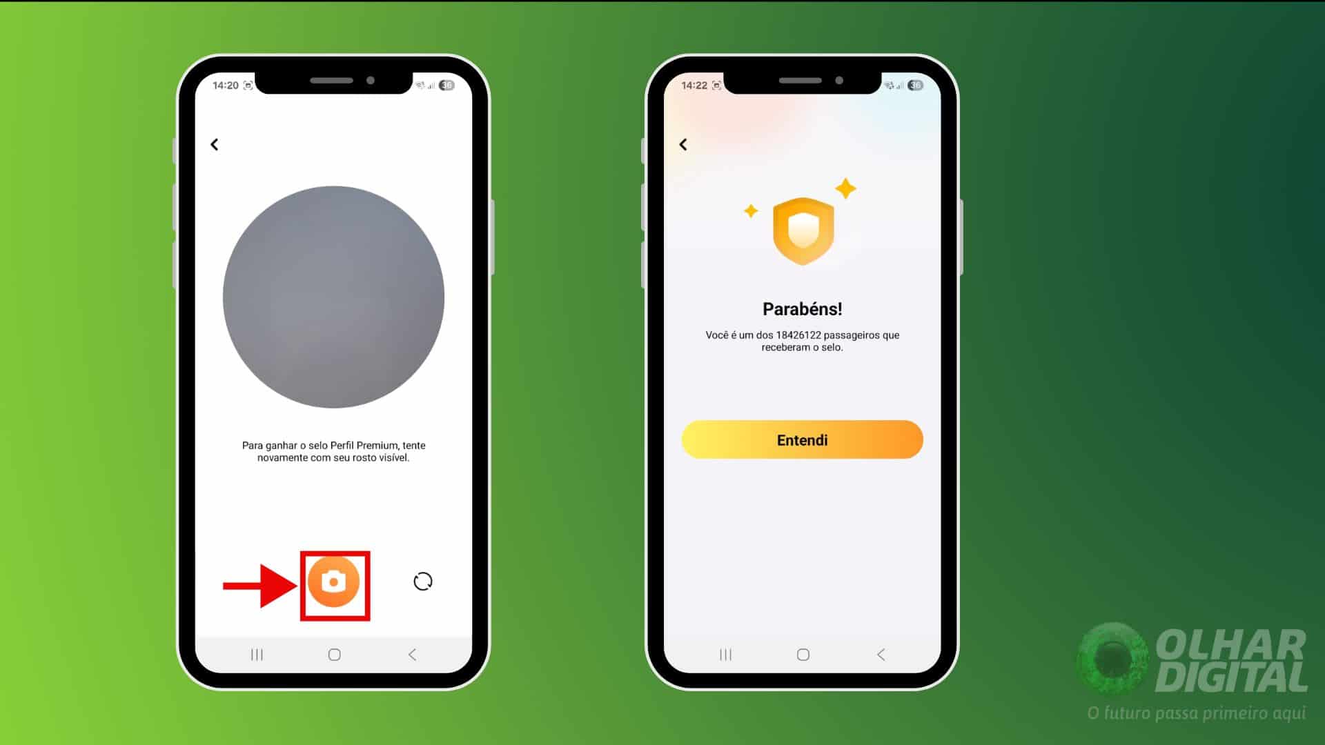 Verificação de conta na 99