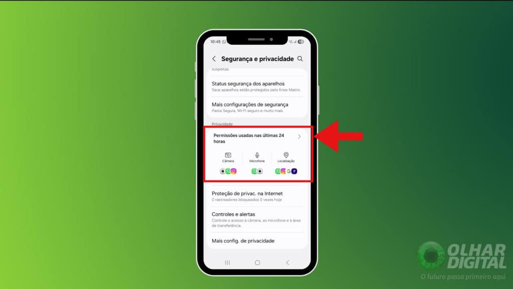 Outro recurso de privacidade 