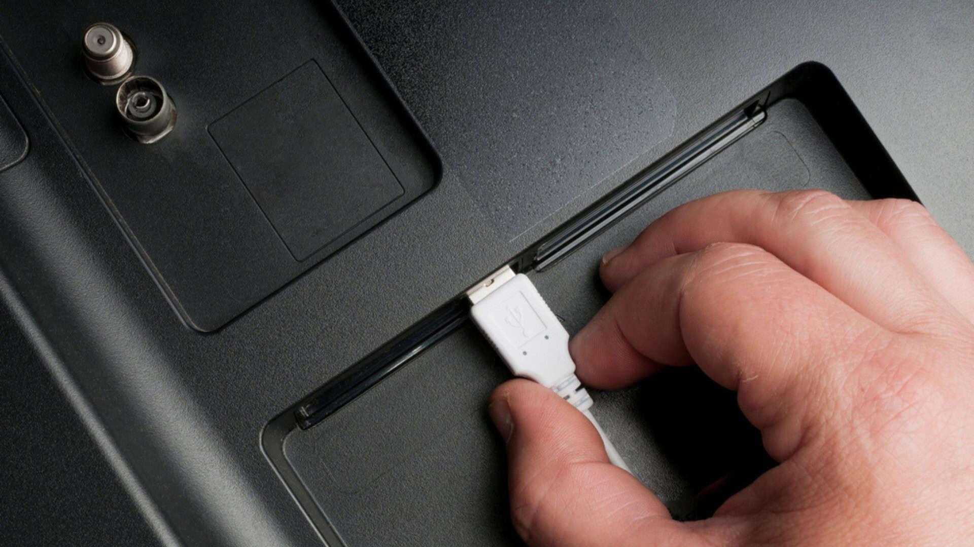 Entrada USB em uma TV
