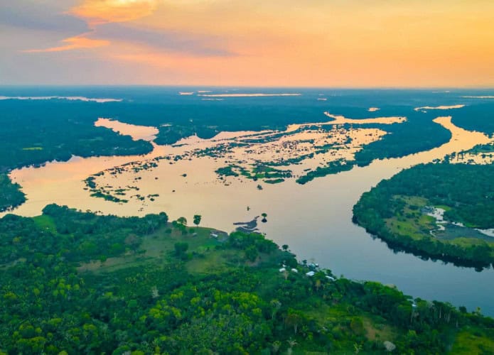 Amazônia vista de cima