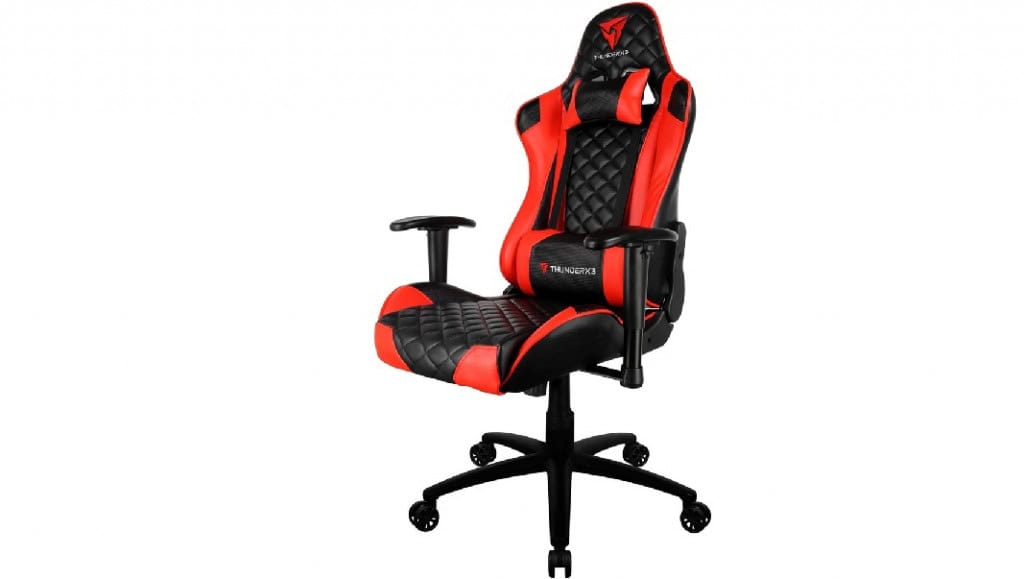 Cadeira Gamer Profissional TGC12 Preta/Vermelha THUNDERX3
