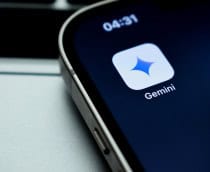 Ícone do aplicativo do Gemini em um smartphone